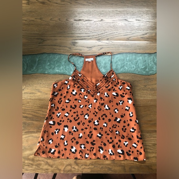 Racer back Cheetah print tank!  LIKE NEW! - Picture 3 of 5